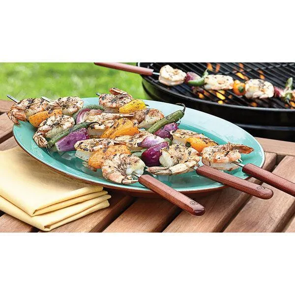 Outset 20" Skewers with Rosewood Handle - 4 Pack