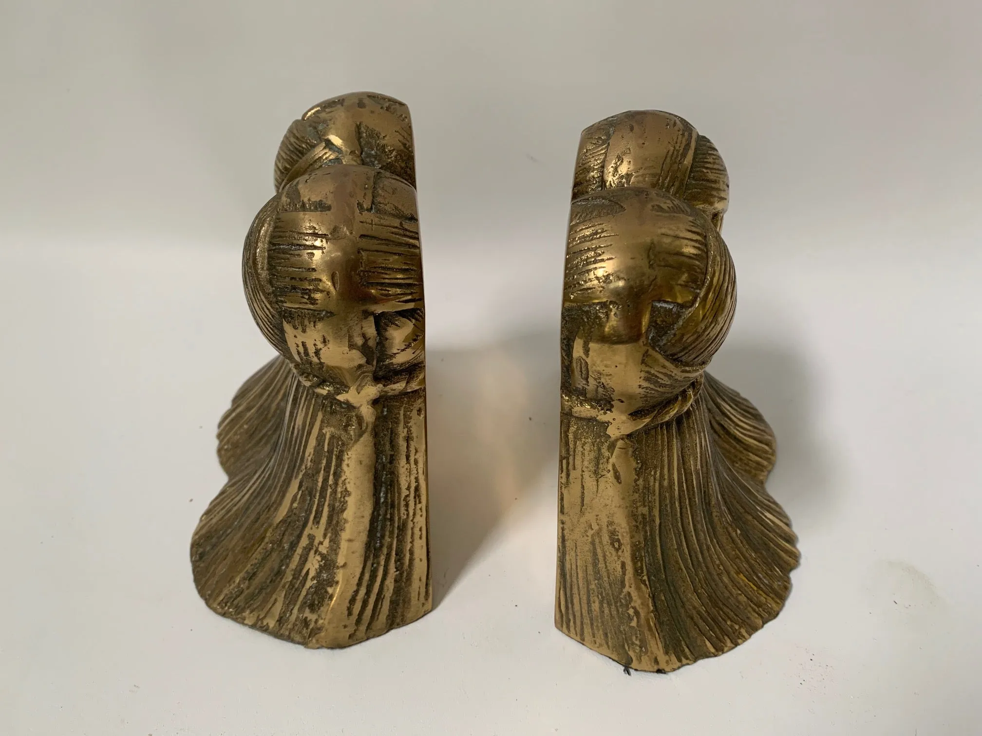 Pair of Solid Brass Tassel Bookends
