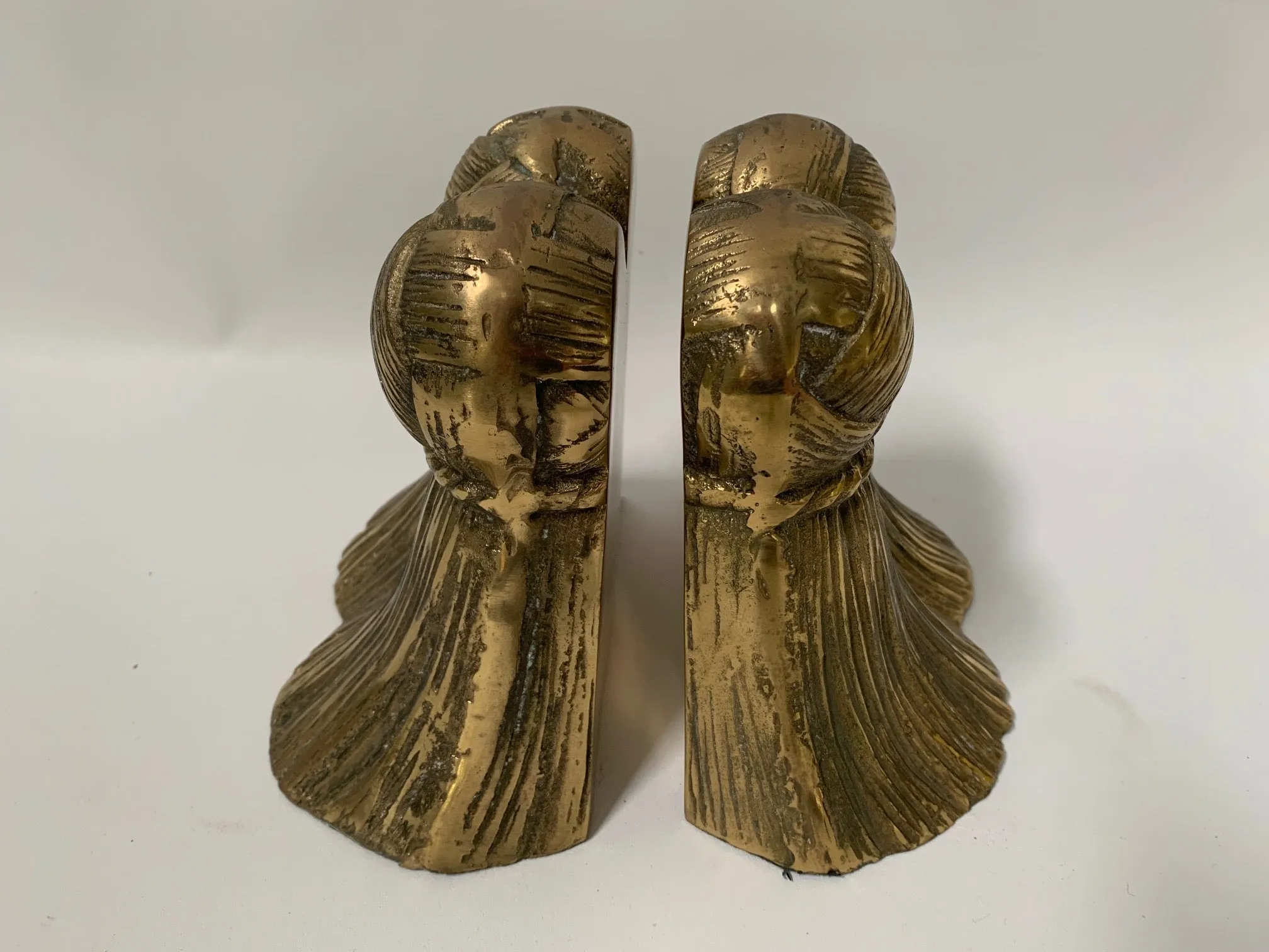 Pair of Solid Brass Tassel Bookends