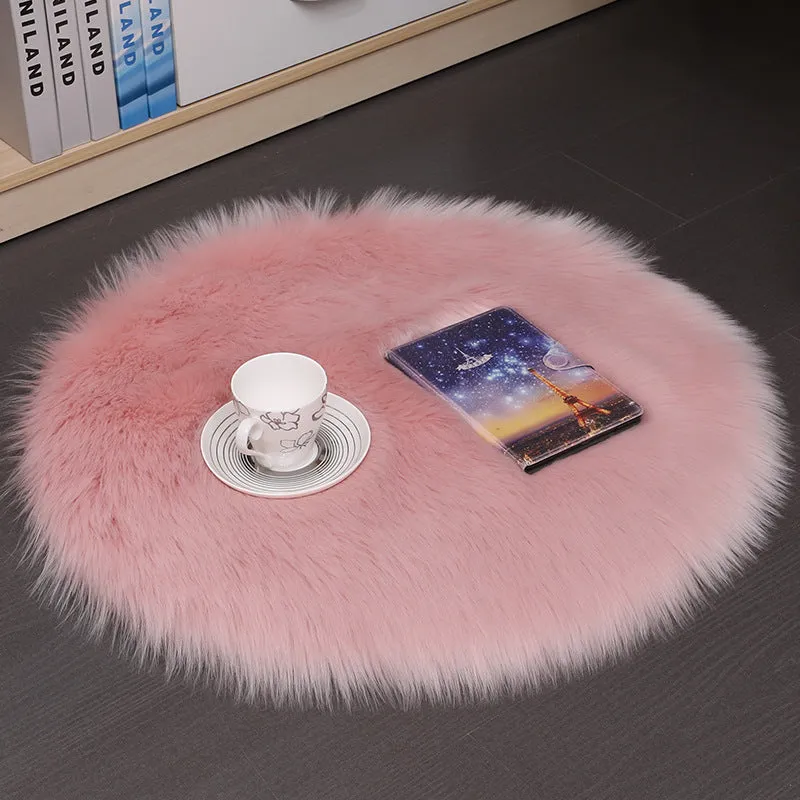 Plush Round Mat