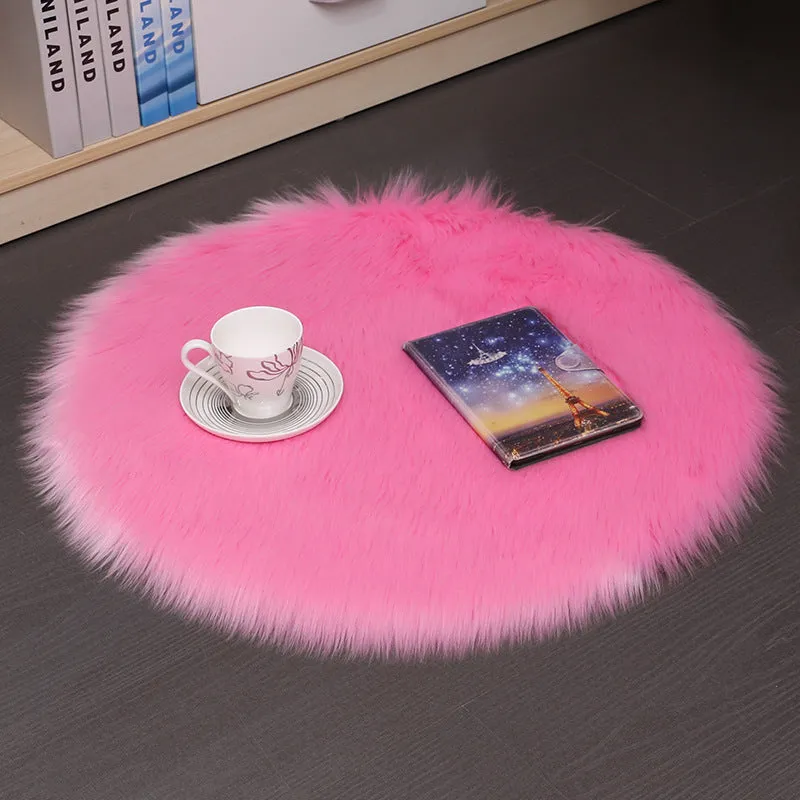 Plush Round Mat