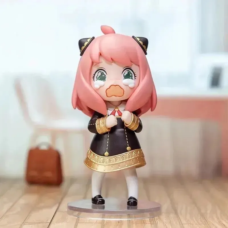 POP MART Spy X Family Anya Series | Anime Action Figures | Guess Bag Ornament | Home Decor | Desktop Dolls | Model | Gift for Girls