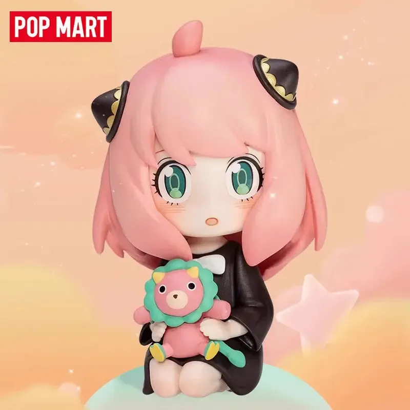 POP MART Spy X Family Anya Series | Anime Action Figures | Guess Bag Ornament | Home Decor | Desktop Dolls | Model | Gift for Girls