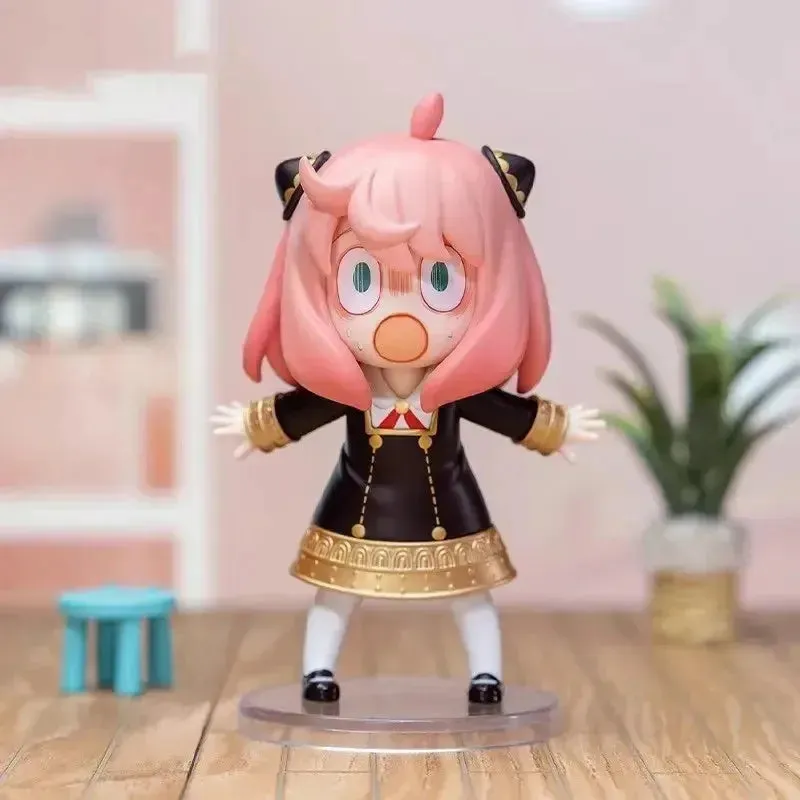 POP MART Spy X Family Anya Series | Anime Action Figures | Guess Bag Ornament | Home Decor | Desktop Dolls | Model | Gift for Girls