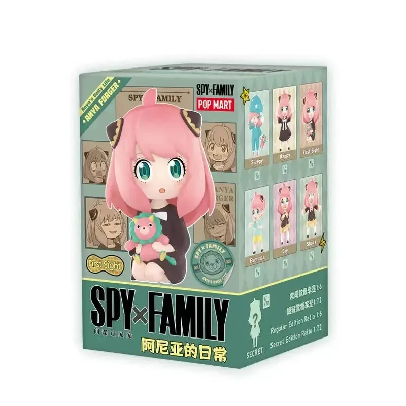 POP MART Spy X Family Anya Series | Anime Action Figures | Guess Bag Ornament | Home Decor | Desktop Dolls | Model | Gift for Girls