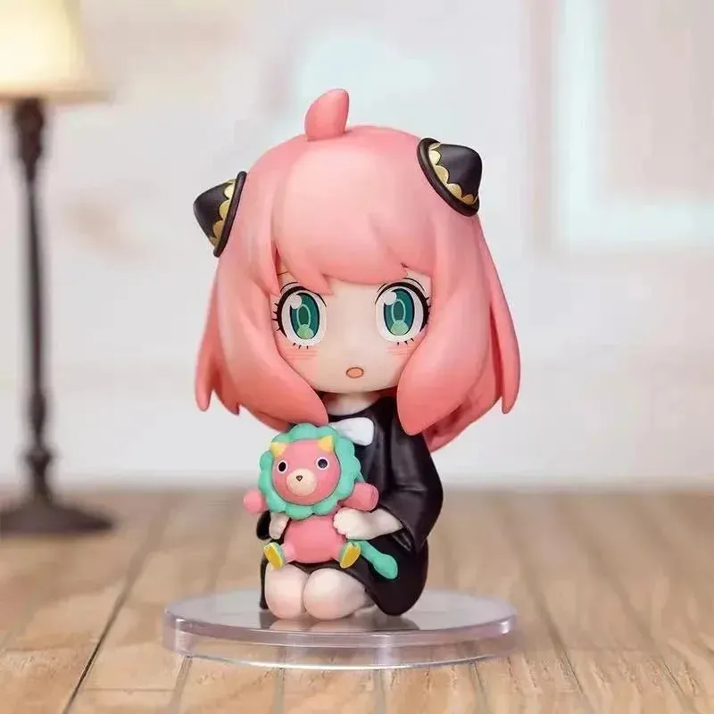POP MART Spy X Family Anya Series | Anime Action Figures | Guess Bag Ornament | Home Decor | Desktop Dolls | Model | Gift for Girls