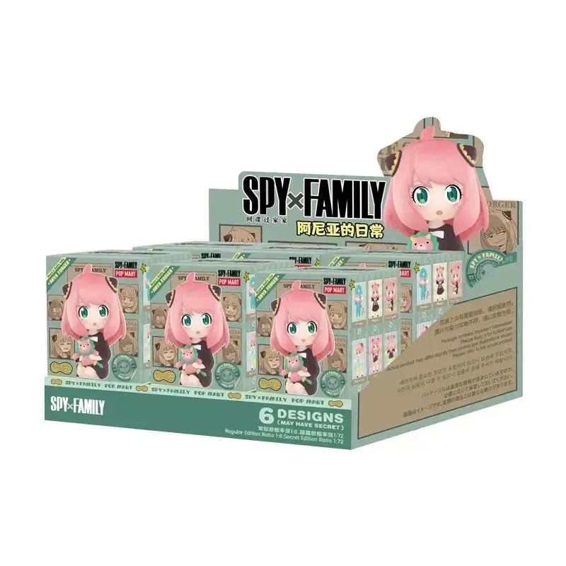 POP MART Spy X Family Anya Series | Anime Action Figures | Guess Bag Ornament | Home Decor | Desktop Dolls | Model | Gift for Girls
