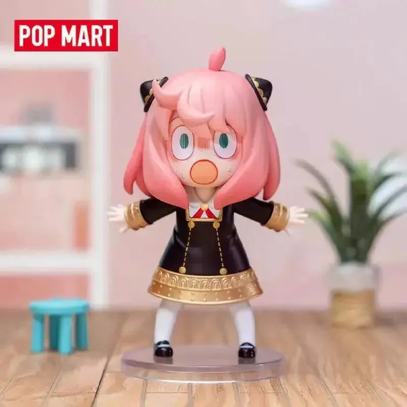 POP MART Spy X Family Anya Series | Anime Action Figures | Guess Bag Ornament | Home Decor | Desktop Dolls | Model | Gift for Girls