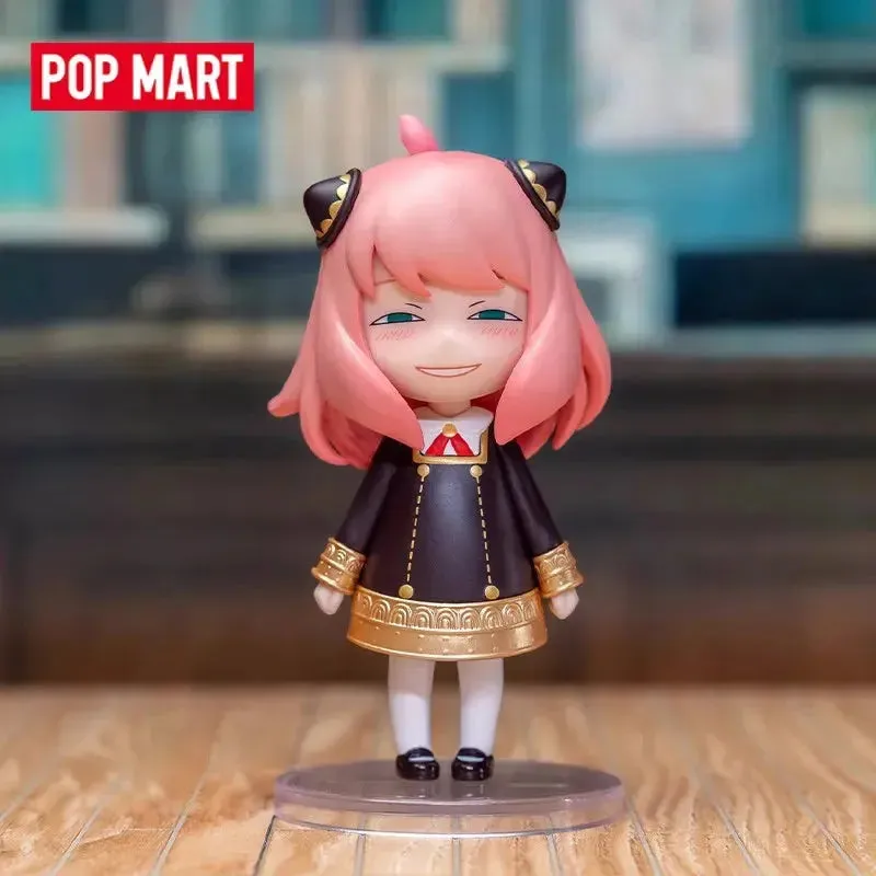 POP MART Spy X Family Anya Series | Anime Action Figures | Guess Bag Ornament | Home Decor | Desktop Dolls | Model | Gift for Girls