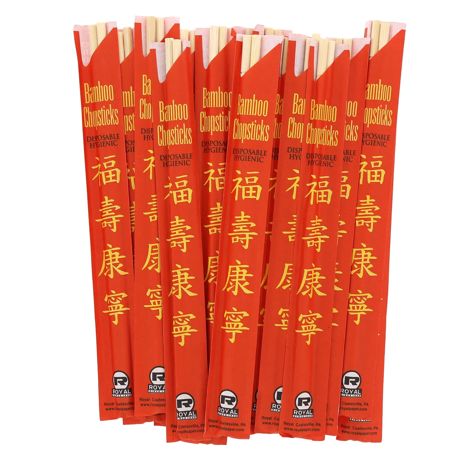 Premium 9" Disposable Bamboo Chopsticks, 25 to 1,000