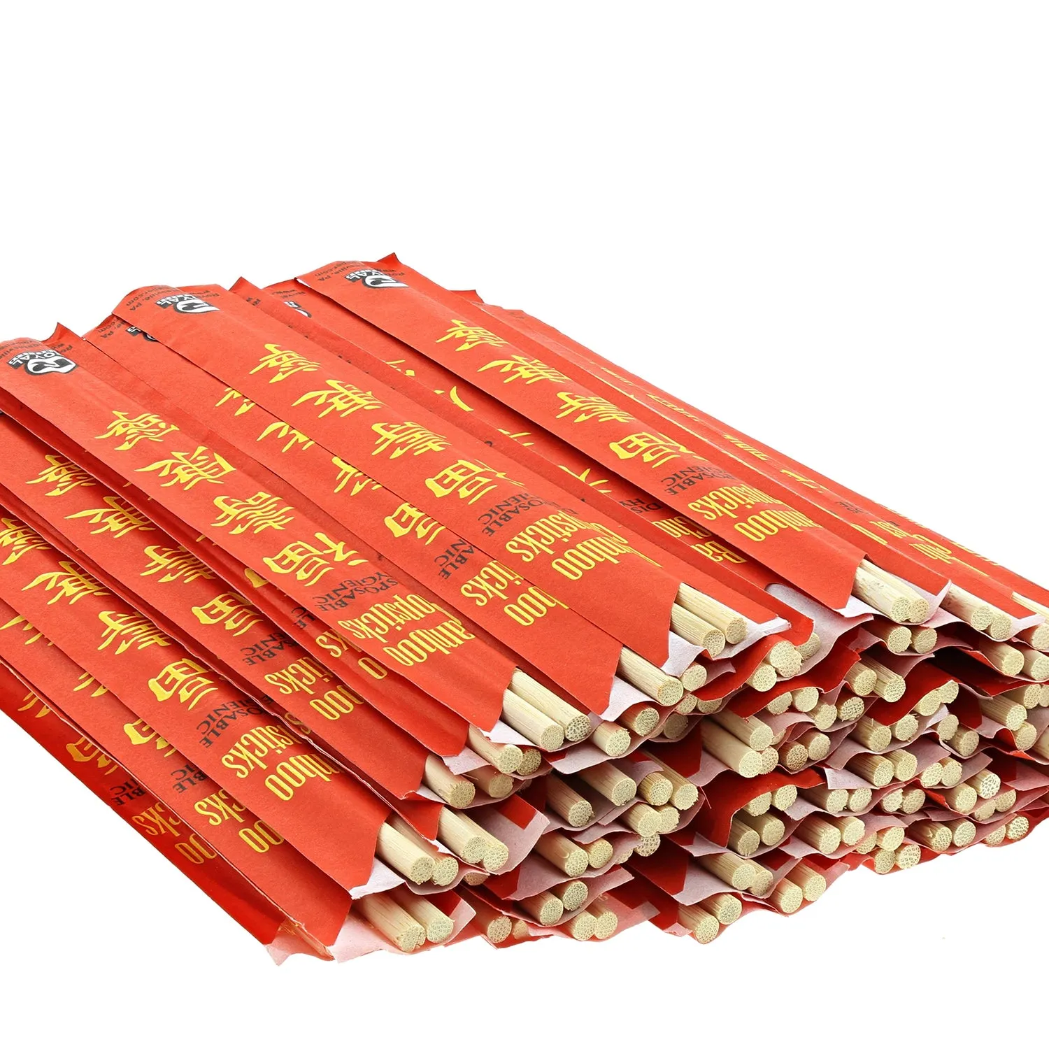 Premium 9" Disposable Bamboo Chopsticks, 25 to 1,000