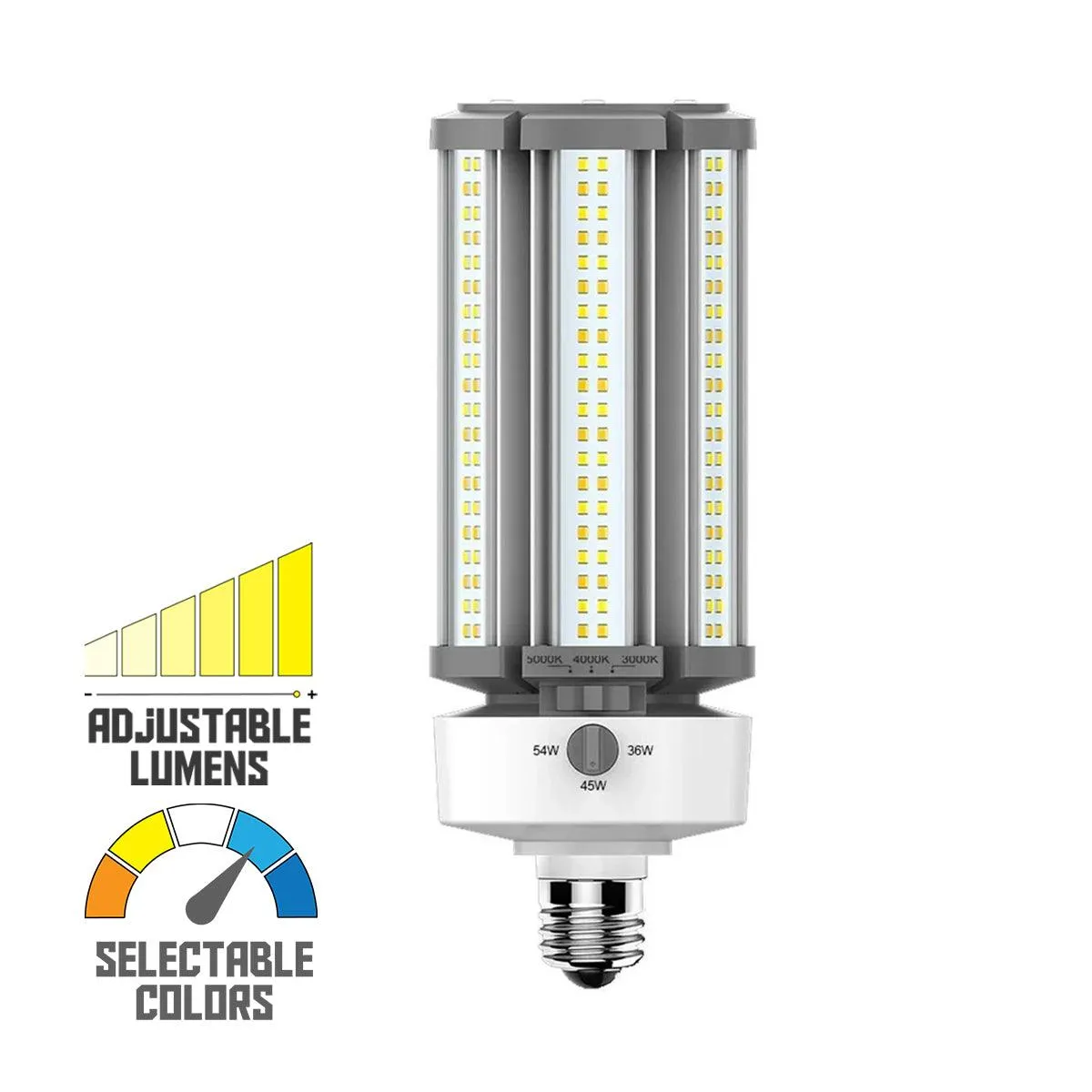 RAB HID Field Adjustable Post Top LED Lamp, E26 Medium Base
