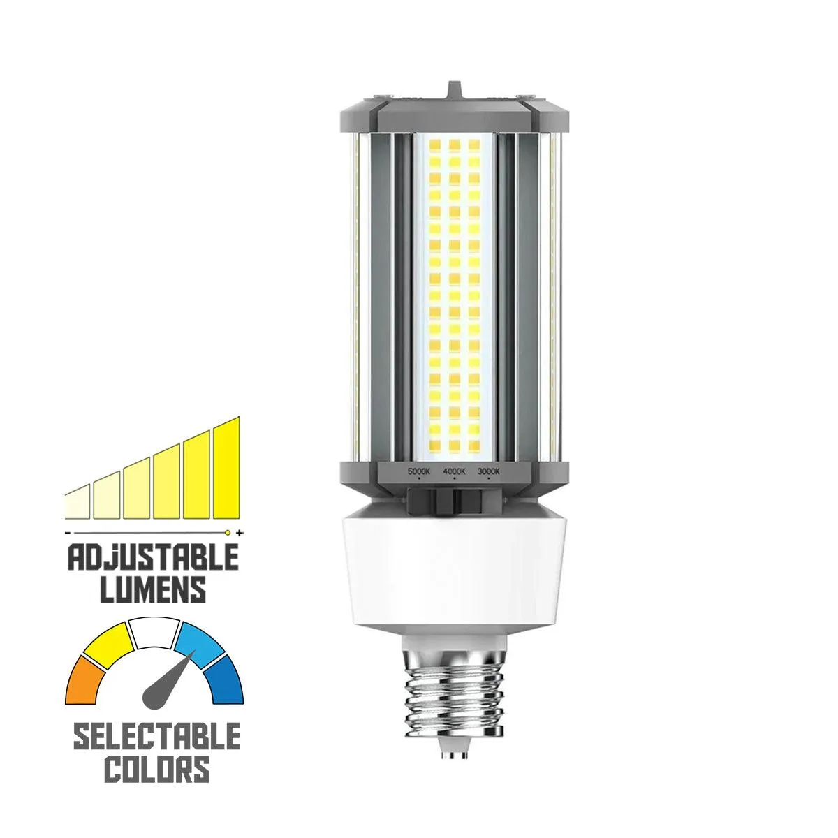 RAB HID Field Adjustable Post Top LED Lamp, EX39 Mogul Base