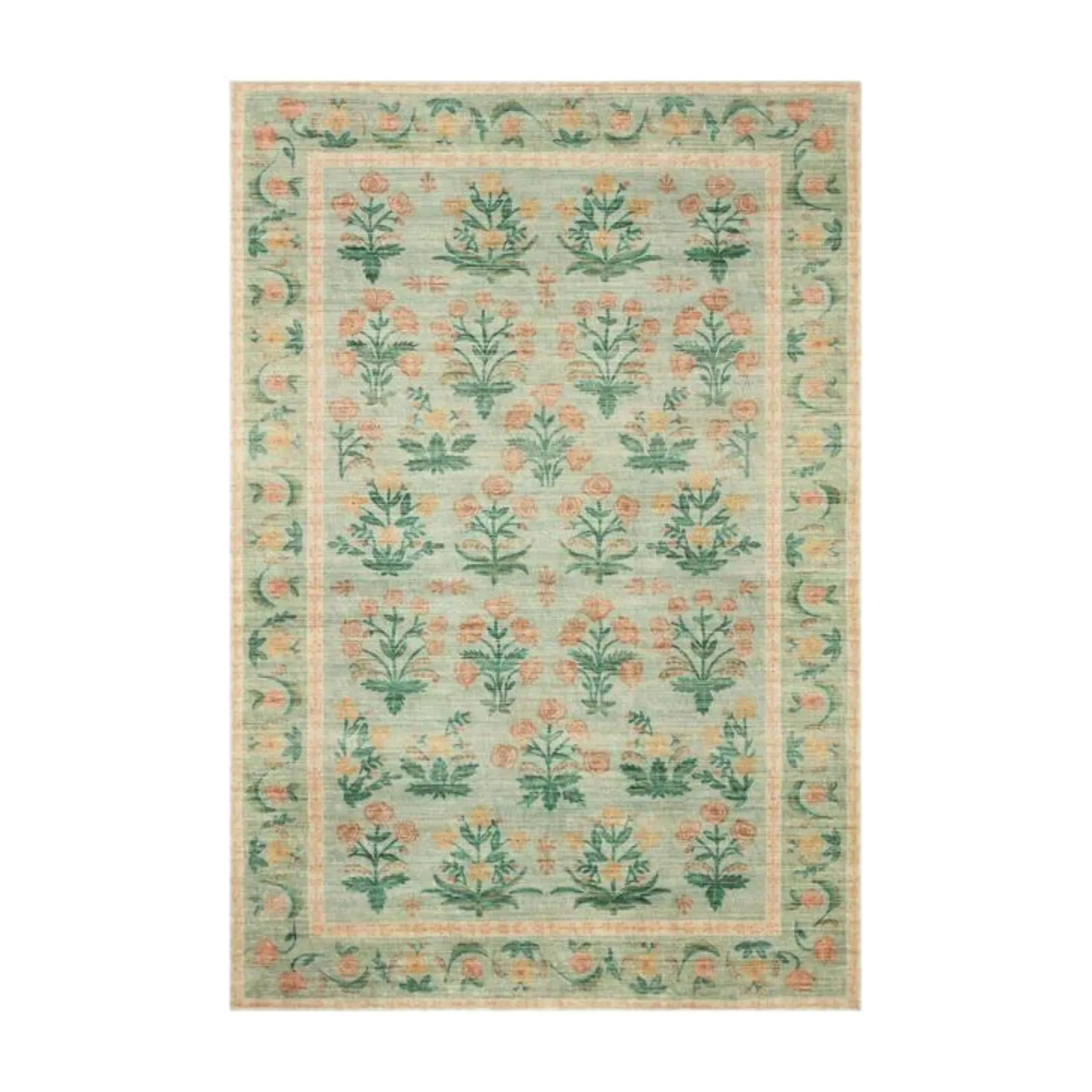 Rifle Paper Co. X Loloi/ Eden Mughal Rose Moss Rug