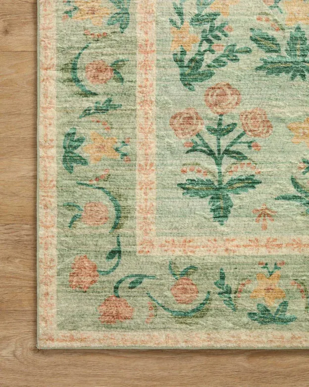 Rifle Paper Co. X Loloi/ Eden Mughal Rose Moss Rug