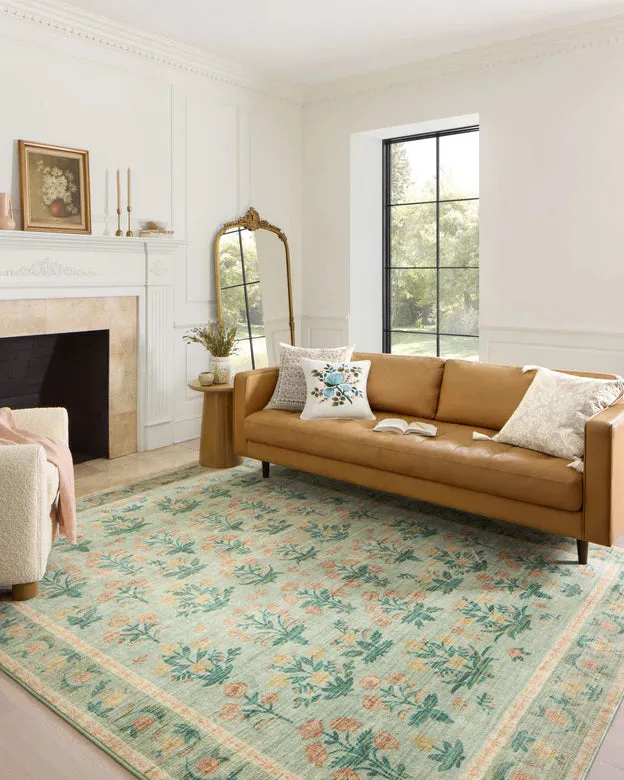 Rifle Paper Co. X Loloi/ Eden Mughal Rose Moss Rug