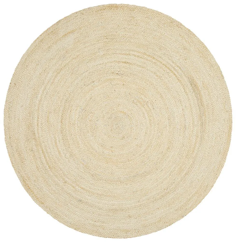 Round Jute Sand Rug