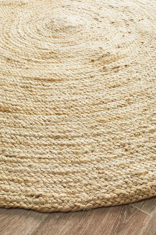 Round Jute Sand Rug