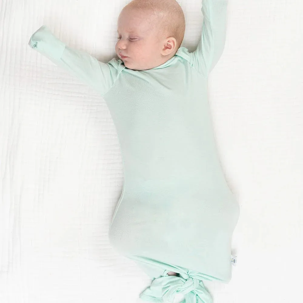 Sage Knotted Gown 0-3 months