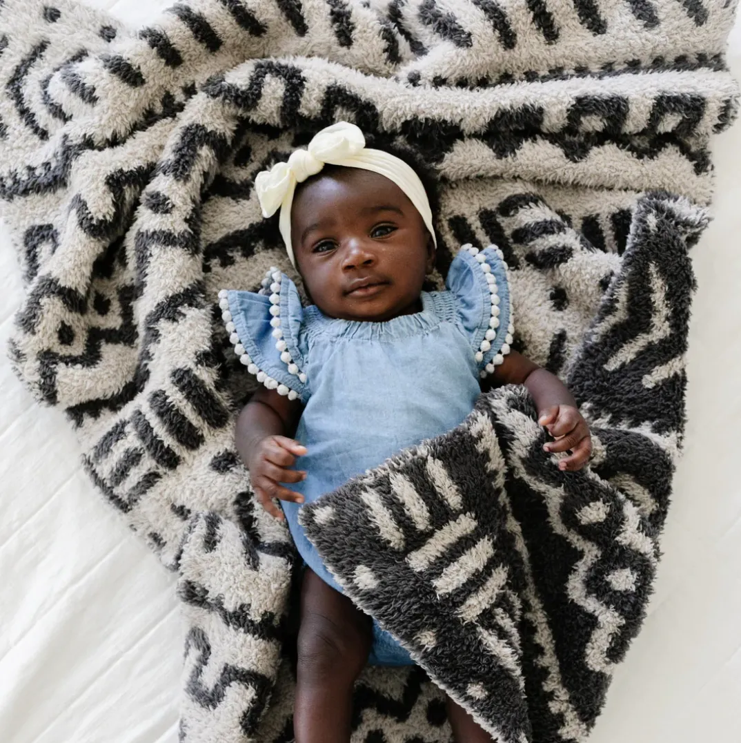 Saranoni - Double Layer Patterned Bamboni Receiving Blankets