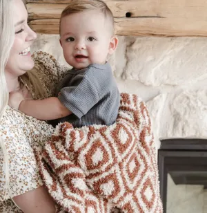 Saranoni - Double Layer Patterned Bamboni Receiving Blankets