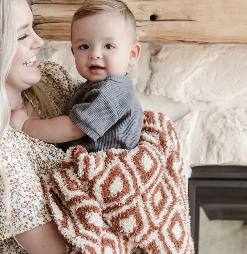 Saranoni - Double Layer Patterned Bamboni Receiving Blankets