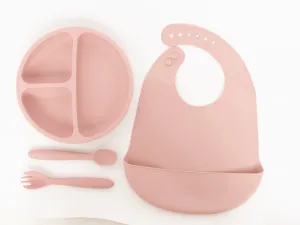 Silicone Meal Set  (Pink)