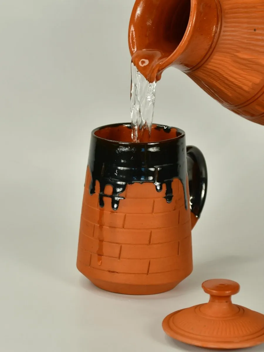 Terracotta Beer Mug: Stylish Home Decor and Kitchenware