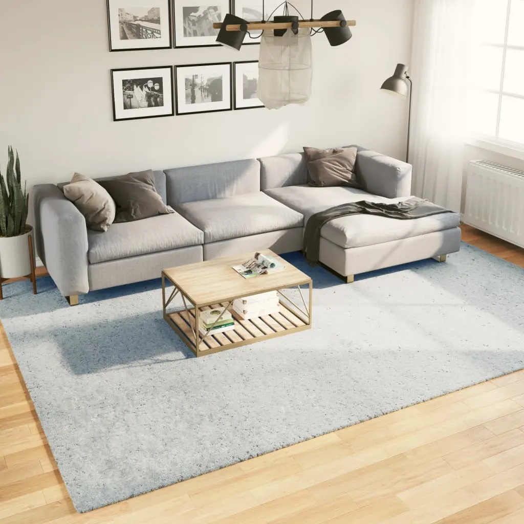 vidaXL HUARTE Short Pile Rug - Soft, Washable & Non-Slip, Cozy Blue 240x340 cm for Living Room & Bedroom