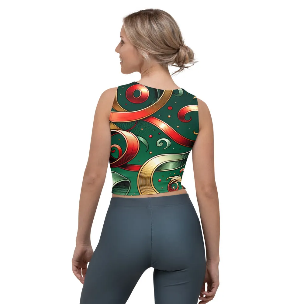 Whimsical Winter Wear Crop Top