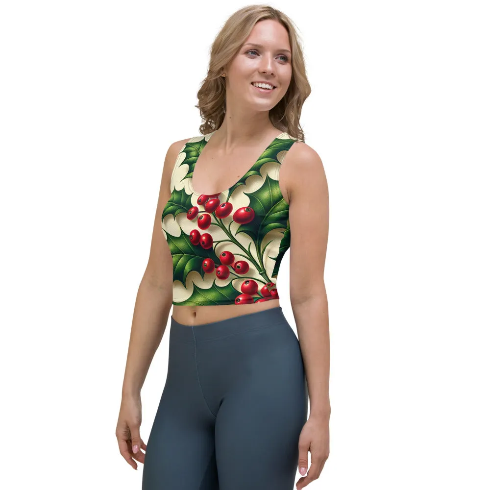 Whimsical Winter Wear Crop Top