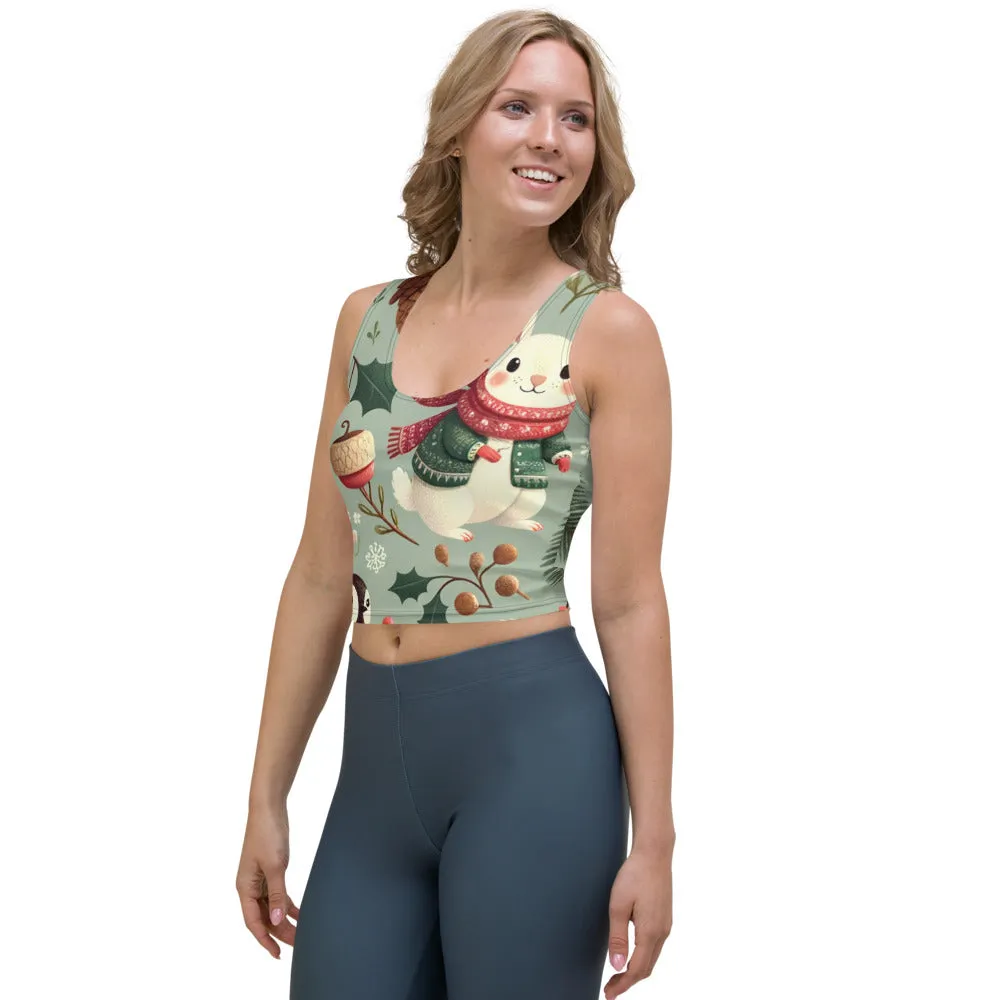 Whimsical Winter Wear Crop Top