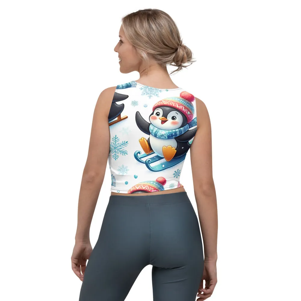 Whimsical Winter Wear Crop Top