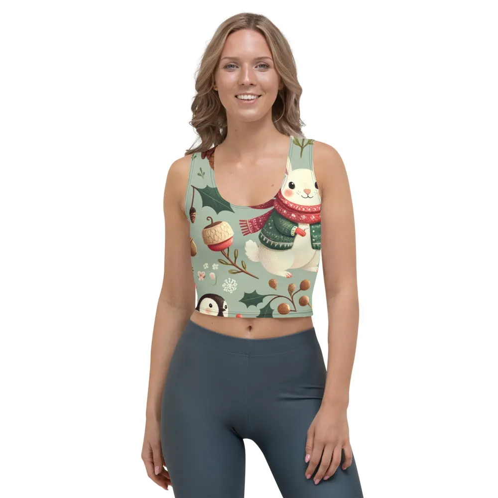 Whimsical Winter Wear Crop Top