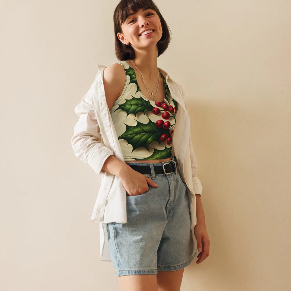 Whimsical Winter Wear Crop Top