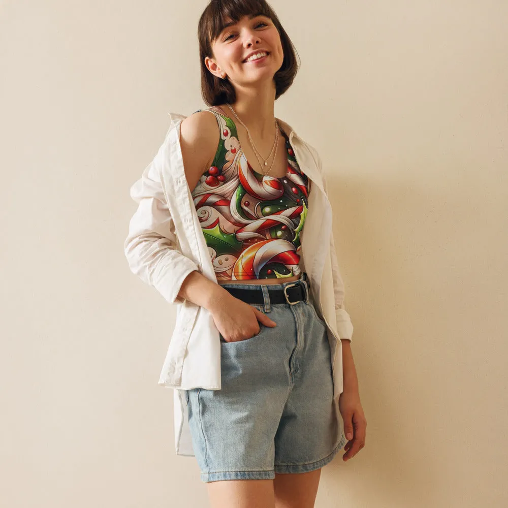 Whimsical Winter Wear Crop Top