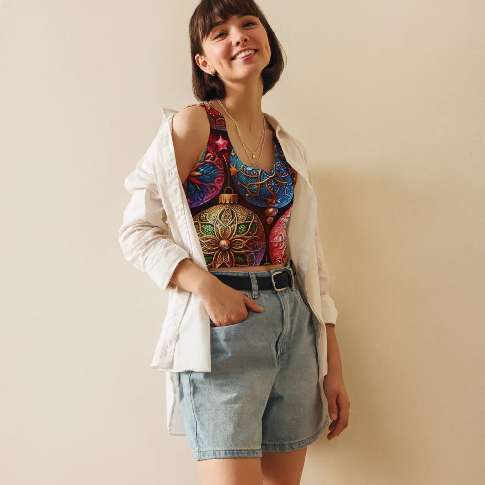 Whimsical Winter Wear Crop Top