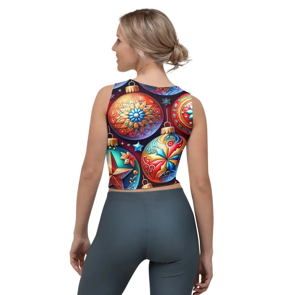 Whimsical Winter Wear Crop Top