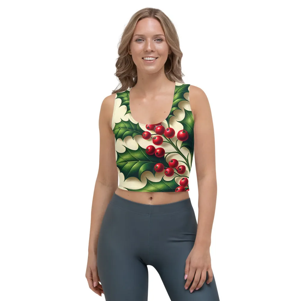 Whimsical Winter Wear Crop Top