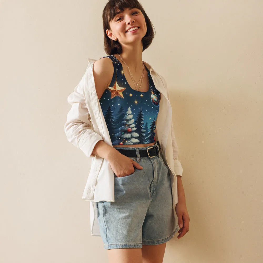 Whimsical Winter Wear Crop Top
