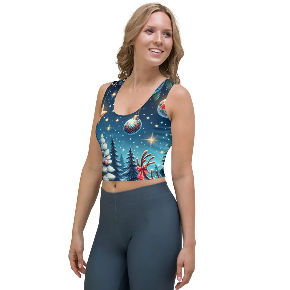 Whimsical Winter Wear Crop Top