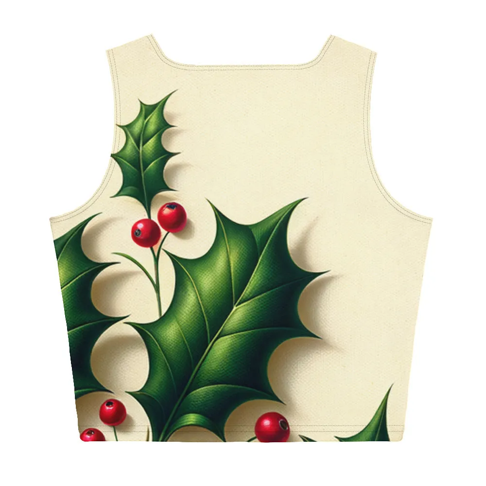 Whimsical Winter Wear Crop Top