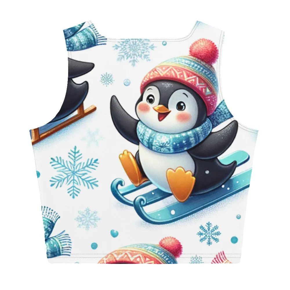Whimsical Winter Wear Crop Top