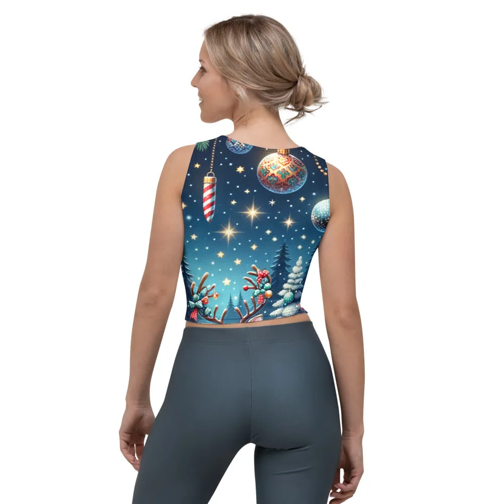 Whimsical Winter Wear Crop Top