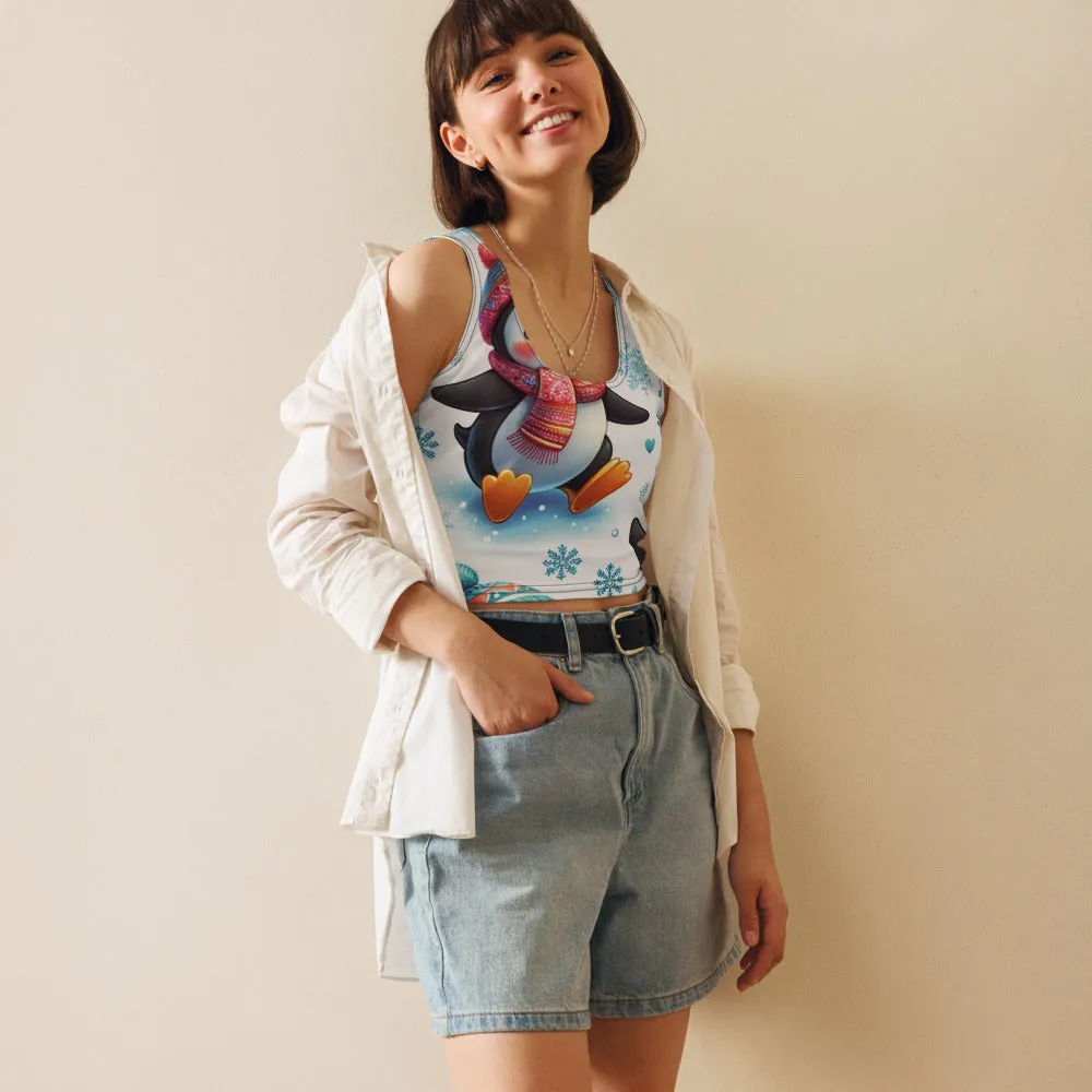 Whimsical Winter Wear Crop Top