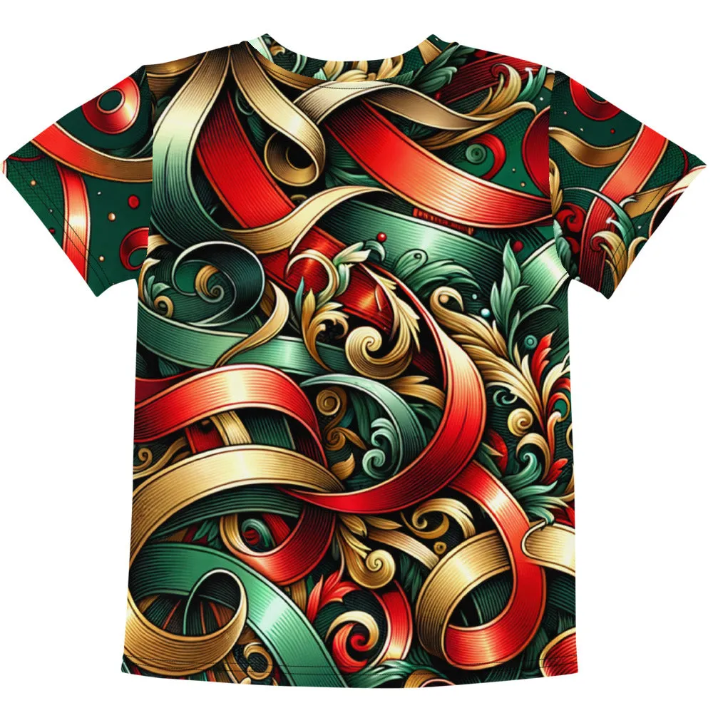Whimsical Winter Wear Kids Crew Neck T-Shirt