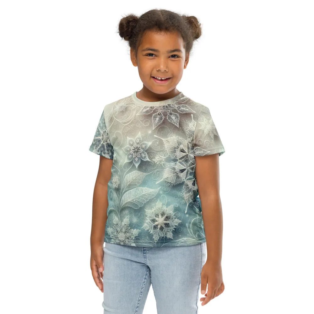 Whimsical Winter Wear Kids Crew Neck T-Shirt