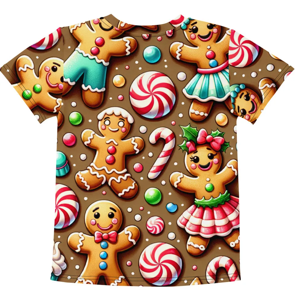 Whimsical Winter Wear Kids Crew Neck T-Shirt
