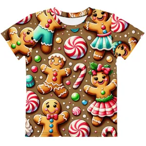 Whimsical Winter Wear Kids Crew Neck T-Shirt