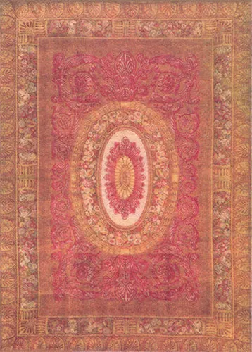 WN1140 - Savonnerie Rug, 6-1/4X8-3/4